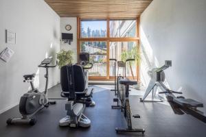 Fitness centrum a/nebo fitness zařízení v ubytování Laax Rancho Residence