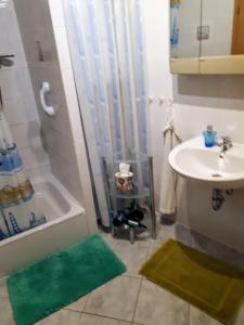 Ванна кімната в Ferienhaus - Wohnung- Havelblick