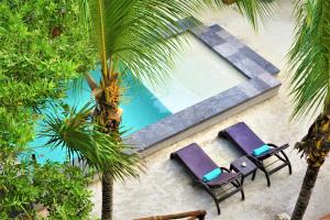 Bazén v ubytování Hotel Boutique La Puerta Azul Beachfront - Adults Only nebo v jeho okolí