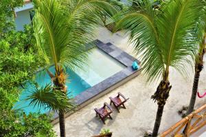 Bazén v ubytování Hotel Boutique La Puerta Azul Beachfront - Adults Only nebo v jeho okolí