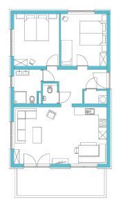 a floor plan of a house at Haus Klein Rosental in Neukirchen am Großvenediger