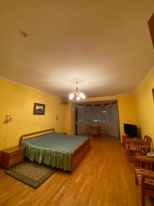 TV a/nebo společenská místnost v ubytování Hotel Obolon