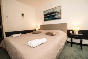 Krevet ili kreveti u jedinici u okviru objekta Hotel Faraon