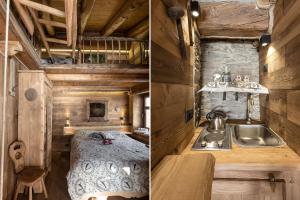 Postel nebo postele na pokoji v ubytování Brieis Relais Alpino