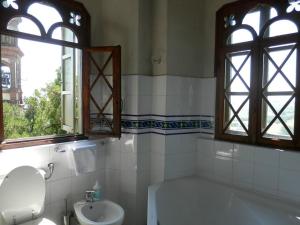 
A bathroom at Castello Di Frassinello
