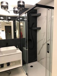 Kúpeľňa v ubytovaní Apartament Luksusowy z sauną