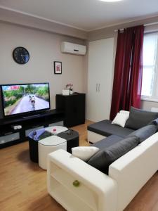 TV a/nebo společenská místnost v ubytování Studio Apartment Lea
