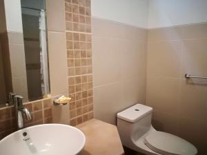 Koupelna v ubytování Las Cumbres INN