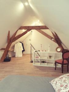 Postel nebo postele na pokoji v ubytování Gîte indépendant - Bretzel et Bergamote