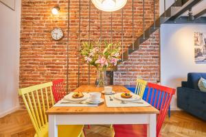 Posezení v ubytování Kurkowa GamaHome Cozy Apartments