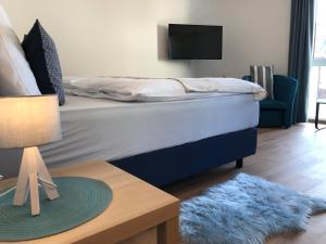 Postel nebo postele na pokoji v ubytování Posthof Apart . Zimmer