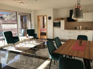 Kuchyň nebo kuchyňský kout v ubytování Posthof Apart . Zimmer