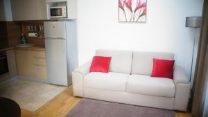 Kuchyň nebo kuchyňský kout v ubytování Apartments LM RESIDENCE