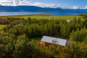 Loftmynd af Áshóll guesthouse - farmstay