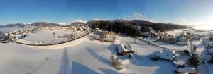 Obiekt Panoramahaus Steiner zimą