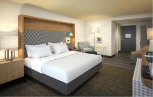 Holiday Inn & Suites Bothell an IHG Hotel房間的床