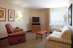 Khu vực ghế ngồi tại Candlewood Suites Lake Charles-Sulphur, an IHG Hotel