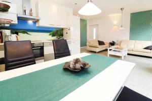 Η κουζίνα ή μικρή κουζίνα στο Ferienwohnung Wiesenglueck