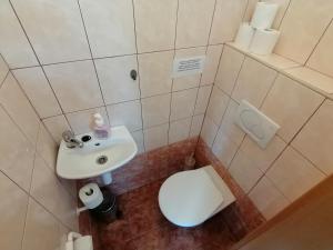 Kúpeľňa v ubytovaní Penzion Nad jezerem