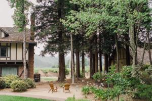 Garden sa labas ng Harvest Inn