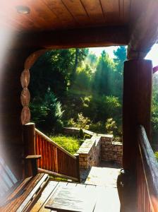 A garden outside Mythica Chalet