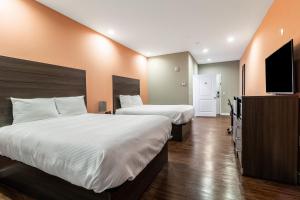 Postel nebo postele na pokoji v ubytování Scottish Inns & Suites Houston, TX