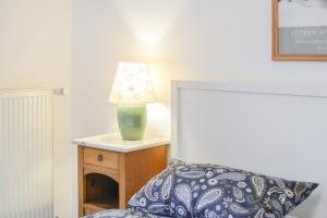 Postel nebo postele na pokoji v ubytování Ferienwohnung Keul