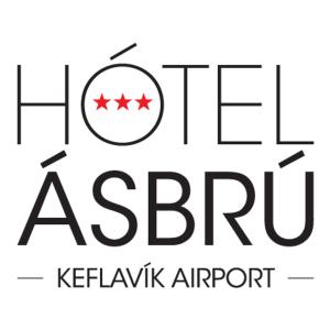 a logo for the asrfk airport with three stars at Hotel Asbru by Reykjavik Keflavik Airport in Keflavík