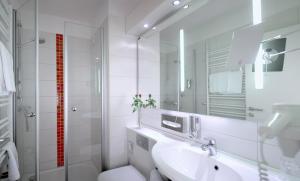 Koupelna v ubytování Hotel Bavaria Oldenburg