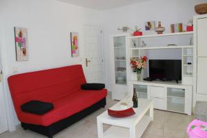 TV a/nebo společenská místnost v ubytování Apartamento Oasis - Deniasol
