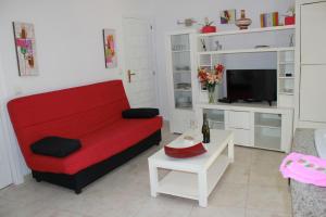 TV a/nebo společenská místnost v ubytování Apartamento Oasis - Deniasol