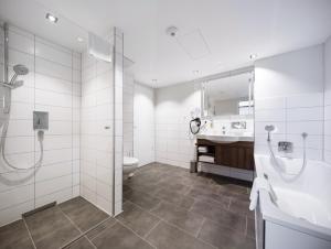 Apart-Hotel FirstBoarding Bayreuth tesisinde bir banyo