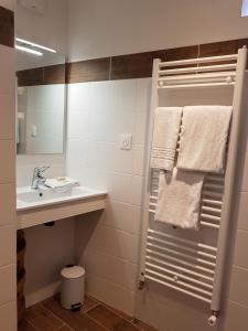 Koupelna v ubytování Le Beaugency