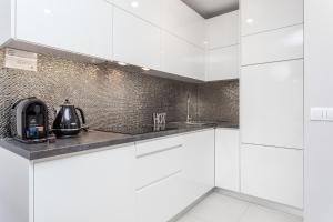 Kuchnia lub aneks kuchenny w obiekcie Apartament Forest - Parking - Praia Apartments Sopot Aquapark