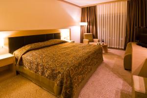 een hotelkamer met een bed en een televisie bij Adrina Termal Health & SPA Hotel in Gure