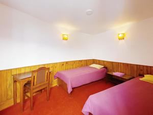 Voodi või voodid majutusasutuse Swayambhu View Guest House toas