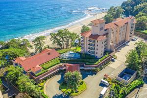 an aerial view of a hotel and the beach at Izu Imaihama Tokyu Hotel in Kawazu