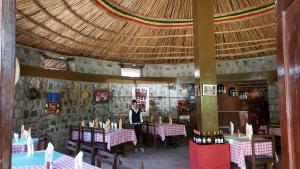 Reštaurácia alebo iné gastronomické zariadenie v ubytovaní Jerusalem Hotel Lalibela