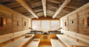 Un lugar para sentarse en Hotel Alpenhof