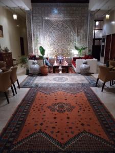 Posezení v ubytování Riad Passiflora