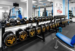Posilňovňa alebo fitness centrum v ubytovaní Congress & Wellness Hotel Olsanka