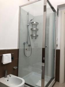 A bathroom at Visconti apartment.