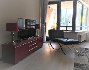 TV a/nebo společenská místnost v ubytování City Hotel Koningsvlinder