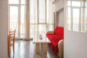 Posezení v ubytování Legvi hostel