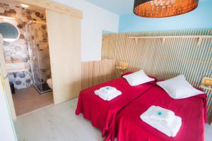 Cama o camas de una habitación en Pension Restaurante Casa Camiño