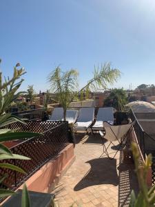 Balkón nebo terasa v ubytování Riad Abaka hotel & boutique