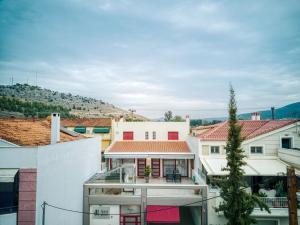 a view from the roof of a building at Anemi Apartments in Nafplio