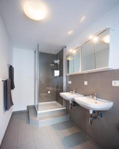 Et badeværelse på Ferienwohnungen Schmid + 13 billeder