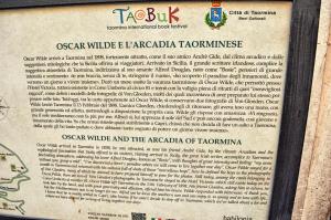a sign for the alaskan village of kakapohaarhaarhaarhaar at Hotel Victoria in Taormina