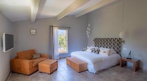Postel nebo postele na pokoji v ubytování Hôtel La Dimora & Spa